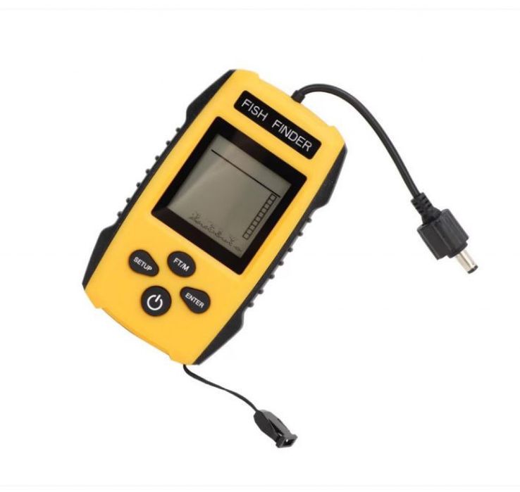 Преносим сонар за риболов с LCD екран и дълбочина до 100 м