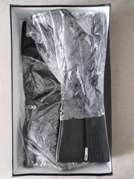 Сапоги еврозима кожаные новые