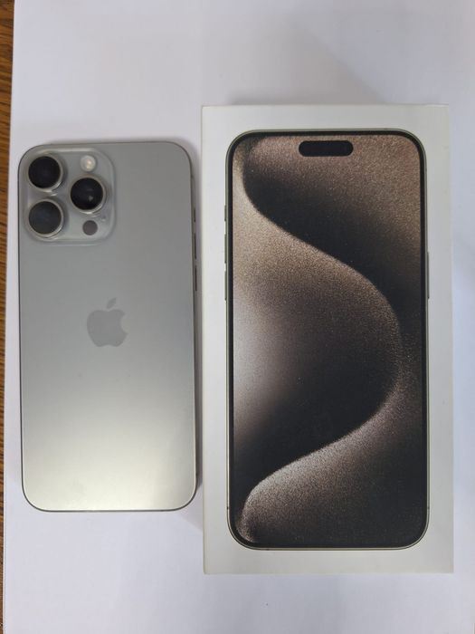 iPhone 15 Pro Max 256GB Natural Titanium | 10/10 | Cutie | Impecabil