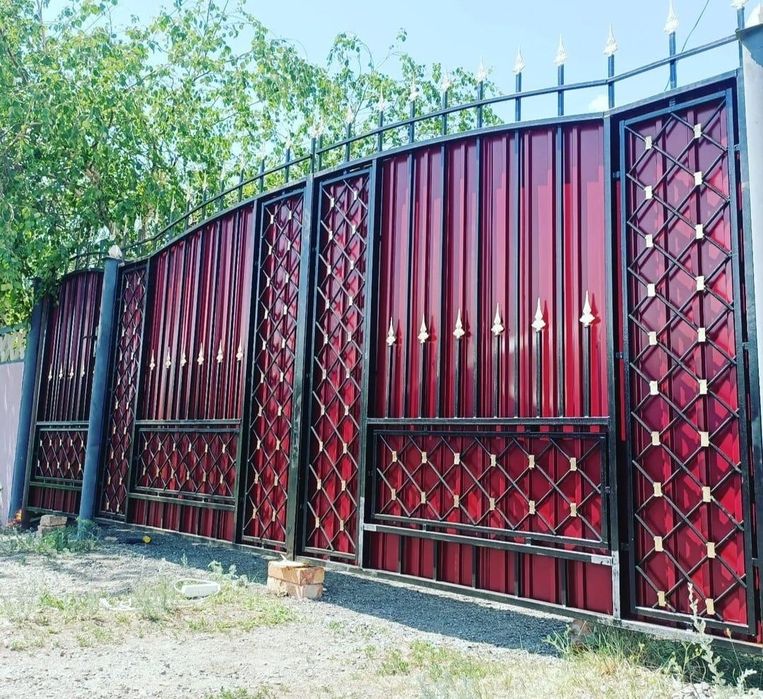 Ворота и забор установкой