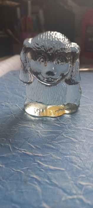 Figurina cățel,din sticla