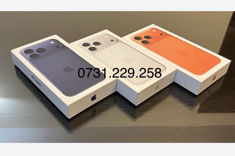 iPhone 17 PRO MAX 256GB 5G SIGILAT ! SiM ! Silver Alb Orange Blue 512