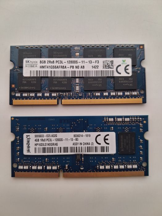 Продам DDR3L 12GB от Kingston и Hynix