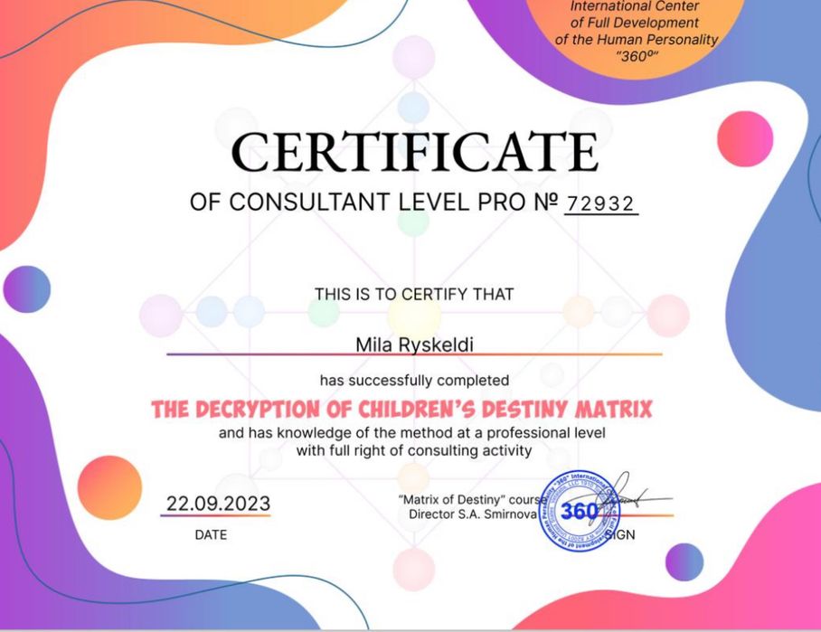 Разбор матрицы судьбы нумерология