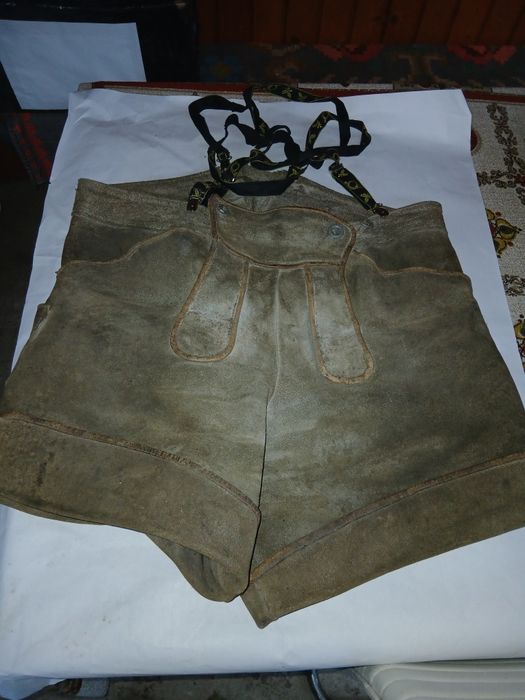 Pantaloni traditionali germania din Piele pentru Oktoberfest