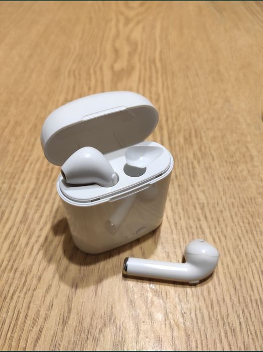 Безжични слушалки i7S tws, Бели