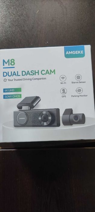 4K видеорегистратор за автомобили отпред и отзад, WiFi, GPS, 64GB SD