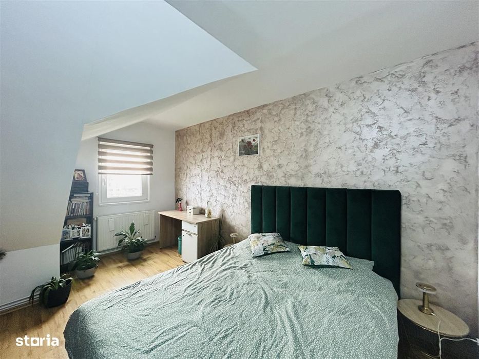 Apartament 3 camere tip mansarda pe 2 niveluri, mobilat modern – Ced