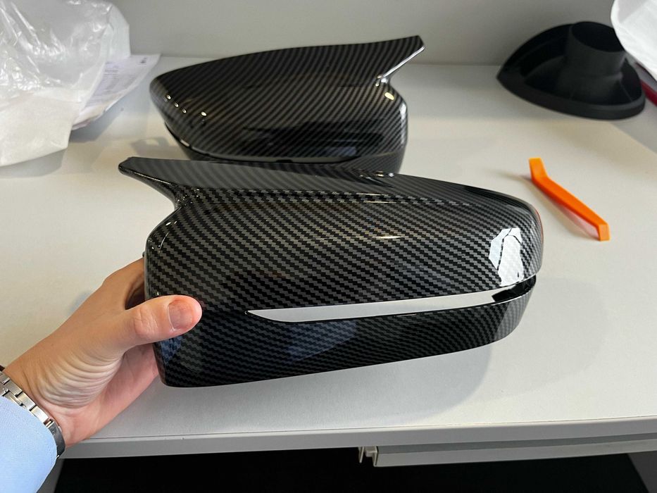 Capace Oglinzi M Carbon cu clipsuri Batman Bmw G20 G30 G11 G12 G15 G16