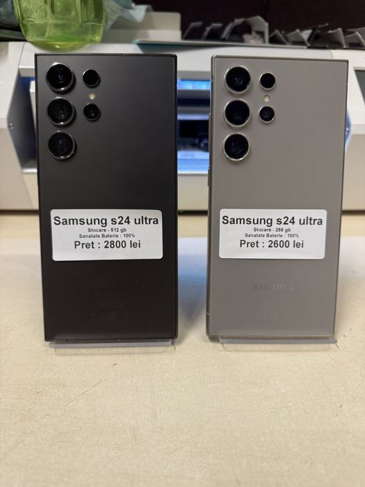 Samsung s24 ultra / 512 gb / 12 gb ram / 100% baterie / impecabil ca nou / garantie
