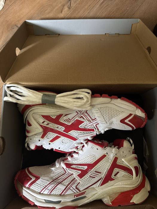 Balenciaga Runners Бяло Червено