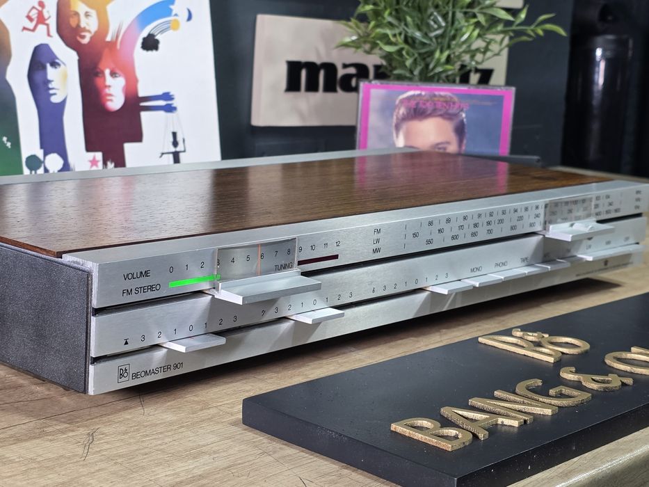 Receiver BANG & OLUFSEN beomaster 901, B&O  vintage reteo amplituner hifi stereo, lemn nuc