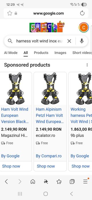 Ham alpinism/cațarat Petzl Volt