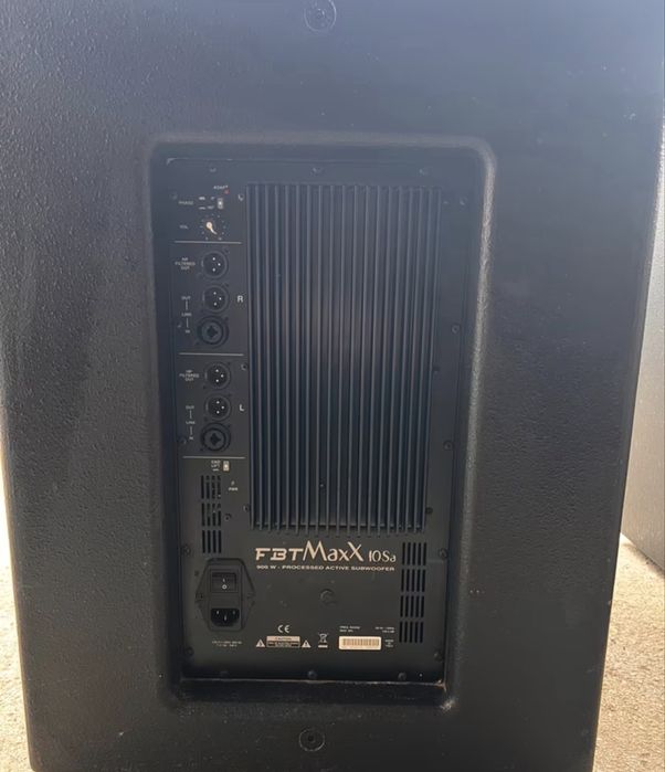 2 buc FBT Maxx 10sa, Subwoofer amplificat 900 W