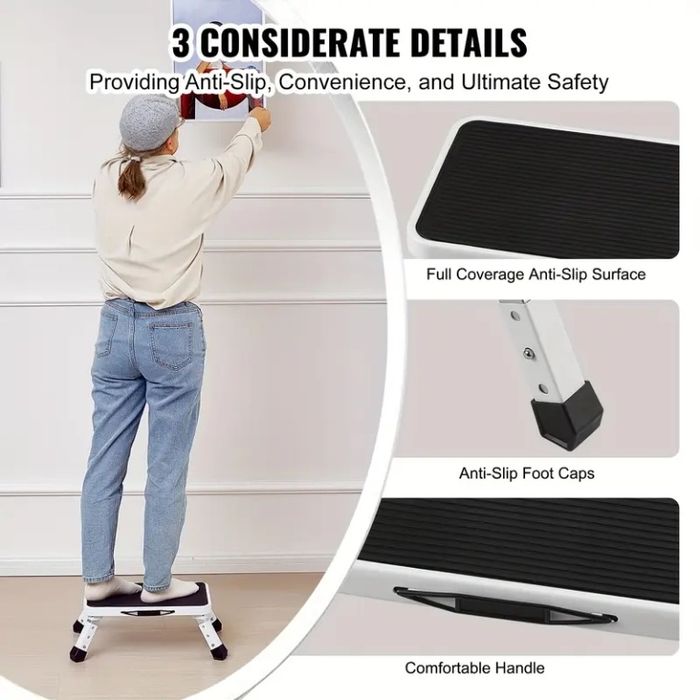 Продавам сгъваемо, преносимо стъпало VEVOR - 3 регулируеми височини!