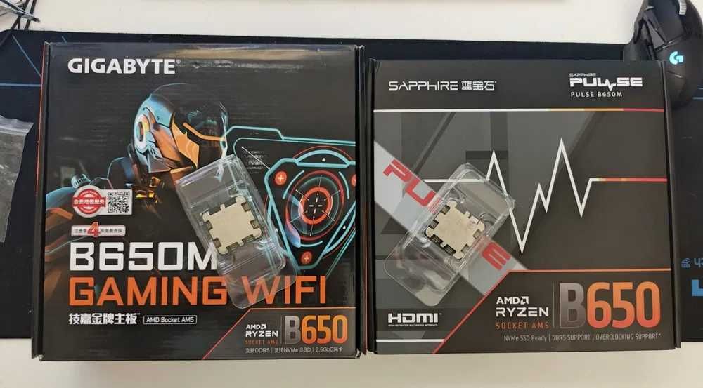 Новый комплект AM5 Ryzen 5 7500F + B650M Gigabyte/Sapphire (есть DDR5)