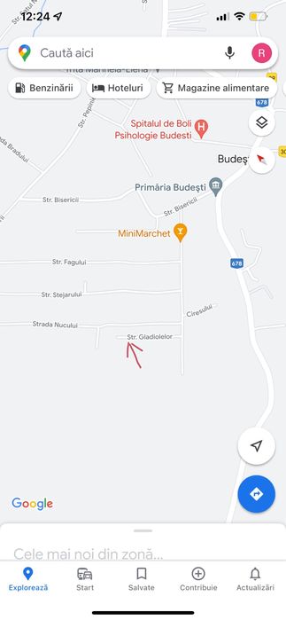 Teren 931.35mp Budesti , in spatele Primariei