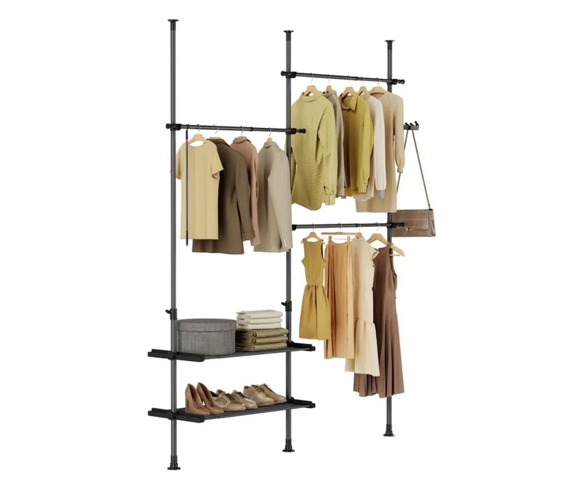 Sistem dressing telescopic SoBuy FRG34-II-SCH