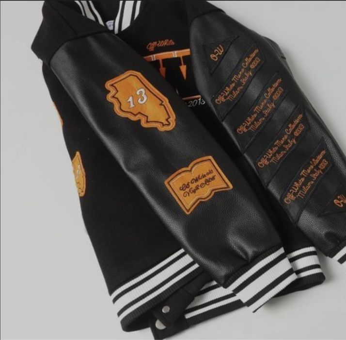 Off-White Varsity Jacket Calitate Premium