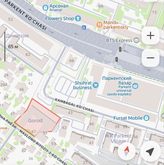 Коммерческое помещение возле Паркентского базара