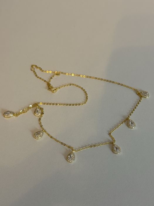 Colier Argint suflat cu Aur