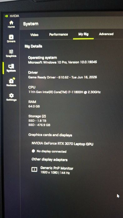 MSI Katana GF66-11UG