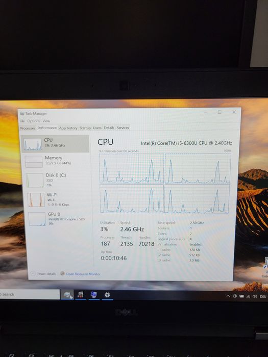Laptop Dell Latitude E7470,  FullHD,  8 GB,  ssd M2  128 GB,  14"