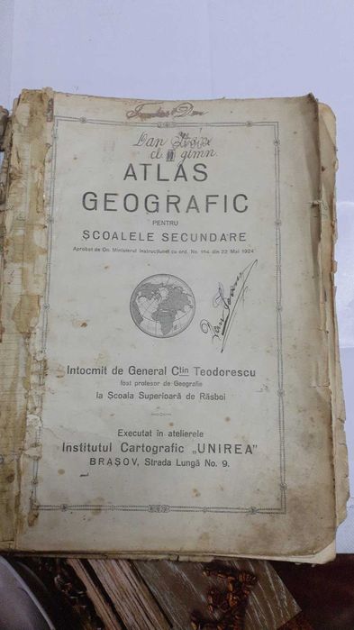 Atlas geografic pentru scoalele secundare (1924)