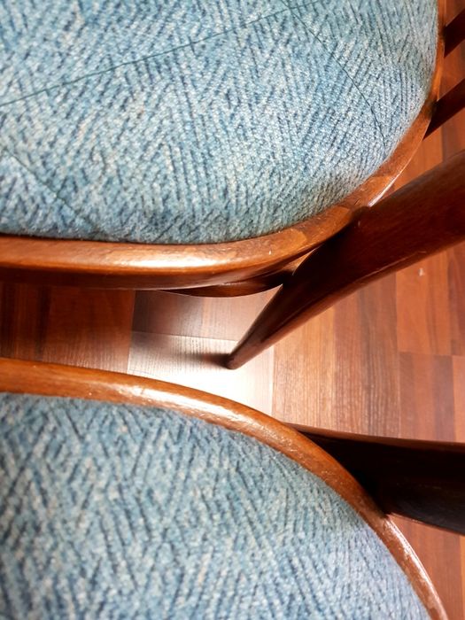 Советские прочные деревянные 6 стулья