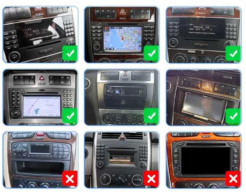 Мултимедия Android CarPlay за Mercedes CLC, W203, W209, W463 + Камера