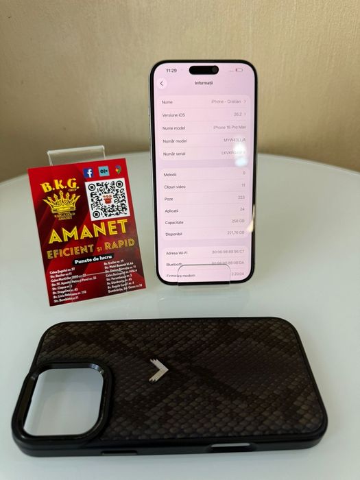 Iphone 16 Pro Max 256gb Amanet BKG