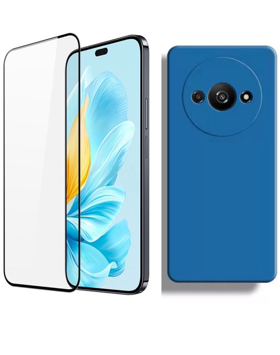 Husa Soft Silicon +Folie Sticla Silicon Xiaomi Redmi A3 A5 14C 14T PRO