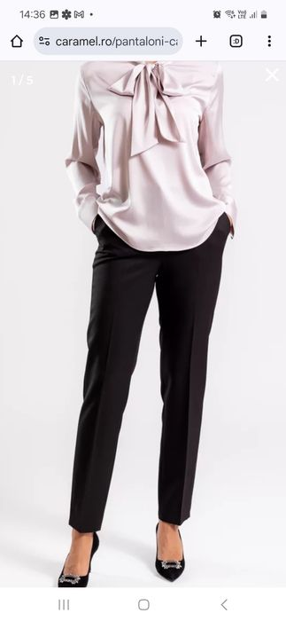 Pantaloni office Caramel marime 42