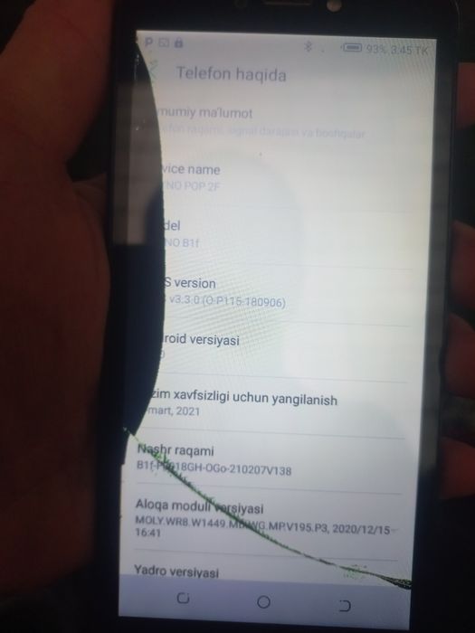 Tecno pop 2f srochno
