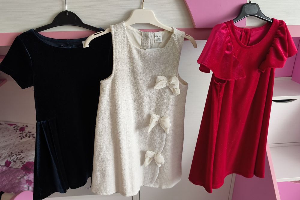 Официална детска рокля 4-5-6 г.