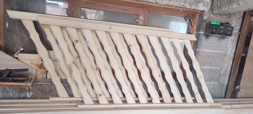 Дървен парапет по размер