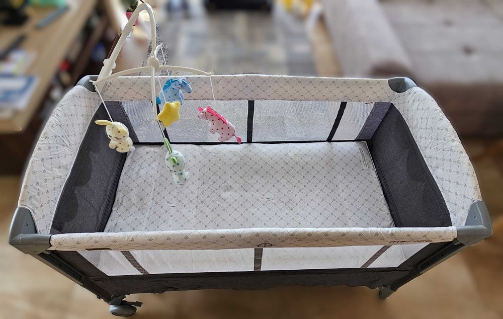 сгъваема кошарка Chipolino Merida + Преносим Матрак + Играчка