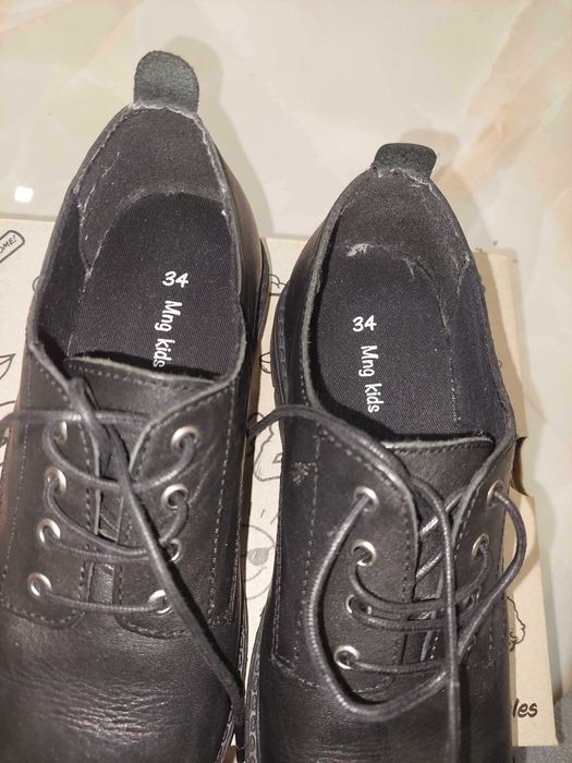 Обувки от естествена кожа Mango