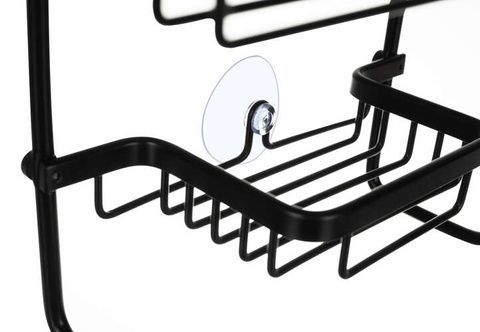 Etajera Suspendata pentru Dus, 3 Polite, Aluminiu Inoxidabil,