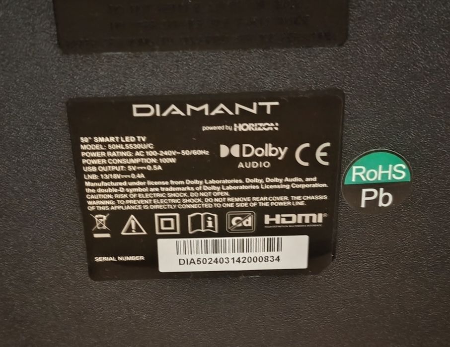Televizor Smart 4K  Vidaa Diamant 127cm