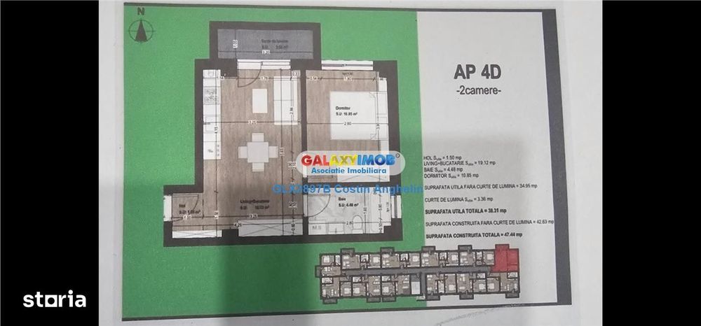 Apartament 2 camere demisol - Complex Lara Residence (Otopeni)