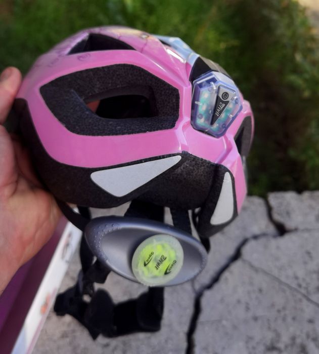 Cască ciclism copii cu lumină Crivit 49-54 cm