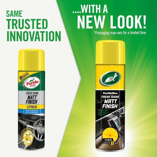 Spray curatat bord Turtle Wax Fresh Shine Matt 500ml pt. elemente plastic, cu parfum de lunga durata