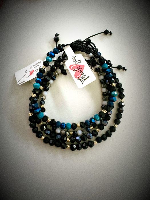 Bratara reglabila cu bilute de aur 14 k