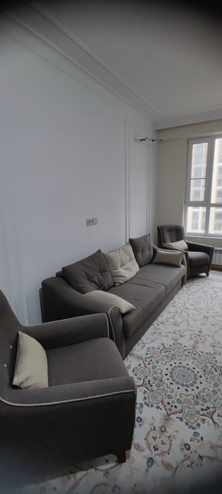 Диван раскладной и 2 кресла