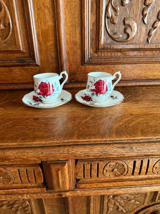 Чашка за кафе с подложна чинийка Royal Albert- Sweet Romance