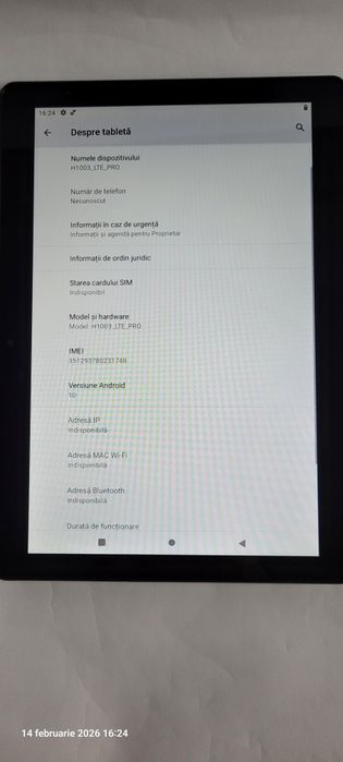 Tabletă Allview h1003 cu cartela sim