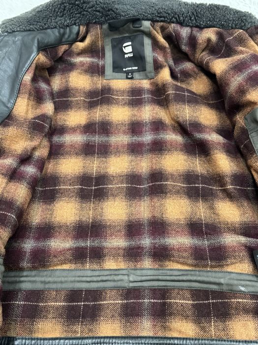 Мъжко яке от естествена кожа G-STAR RAW . Размер S