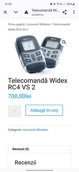 Widex - telecomanda aparat auditiv