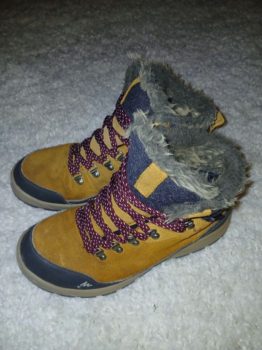 Туристически обувки естествена кожа Quachua 38